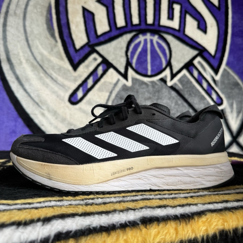 Size 13 - Adidas Adizero Boston 11 Men's Running Shoes Black GX6651